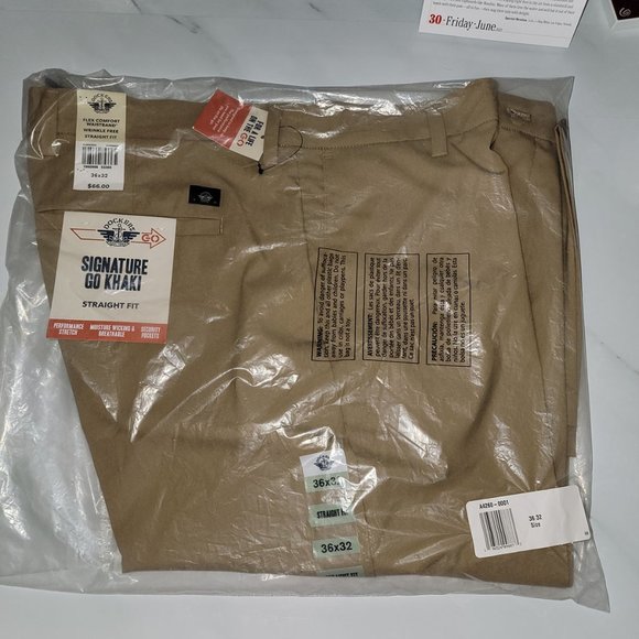 Dockers Men's Signature Comfort Waistband Pants Size 36W x 32L Harvest Gold - Picture 11 of 12